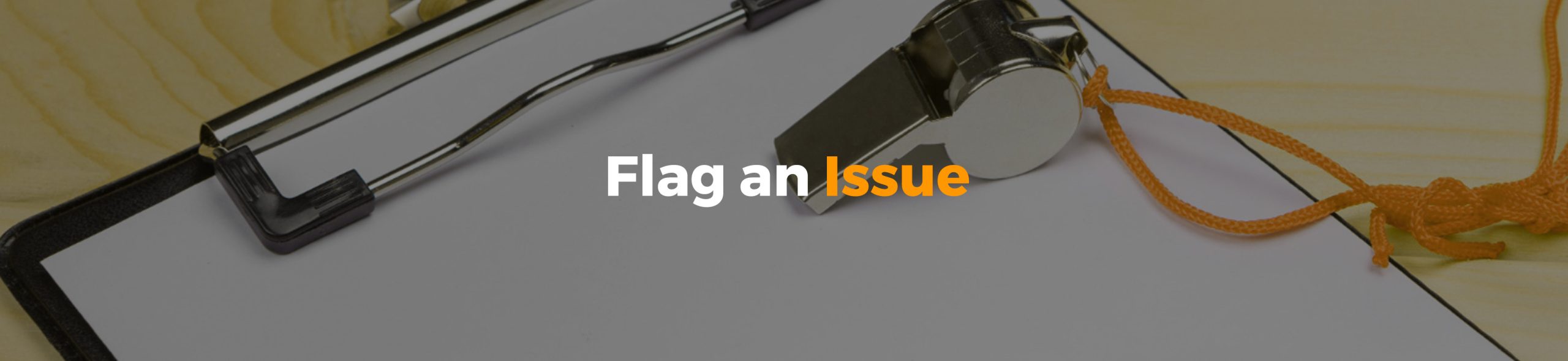 Flag an Issue